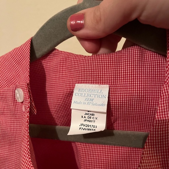 Edgehill Collection Red Santa Overalls - Picture 5 of 8